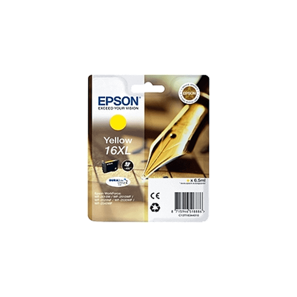 Cartouche d'encre  Marque EPSON T1634 Jaune de haute capacité