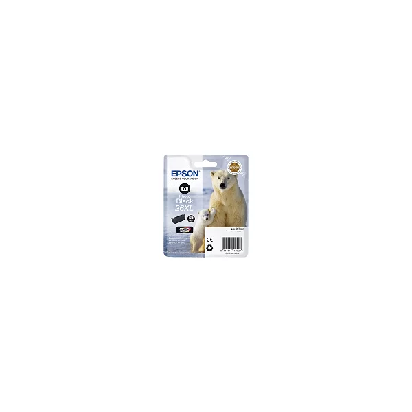 Cartouche d'encre EPSON 26XL Noir Photo  haute capacité