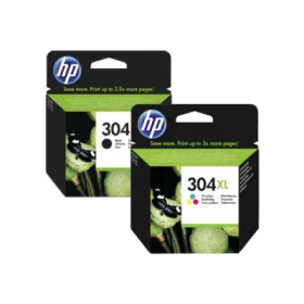 HP 304XL Noir Couleur  Cartouche Remanufacturée Grande Capacité