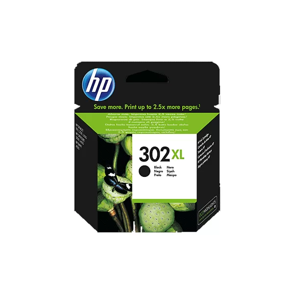 HP 302 - F6U66AE Noir Cartouche d'encre origine
