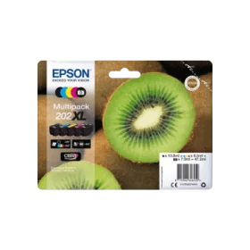 Epson 202 XL  Pack 5 Cartouches encre Originales - Grande Capacité