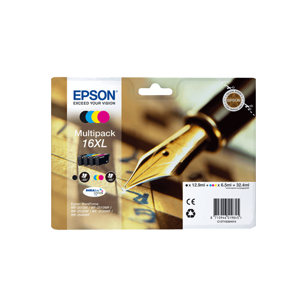 pack Cartouche d'encre Marque EPSON 16XL de haute capacité