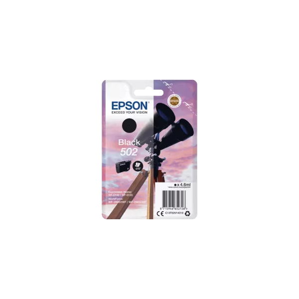 Epson 502 Cartouche d'encre Noir originale C13T02V14010