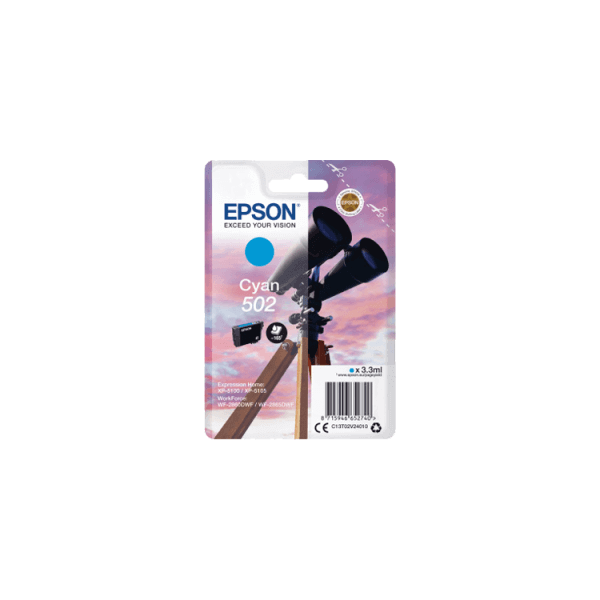 Epson 502 Cartouche d'encre Cyan originale C13T02V24010 pas cher