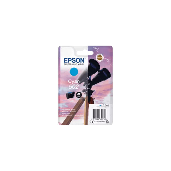 Epson 502 Cartouche d'encre Cyan originale C13T02V24010