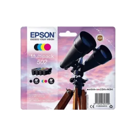 Epson 502 Noire et Couleurs Pack de 4 cartouches originales