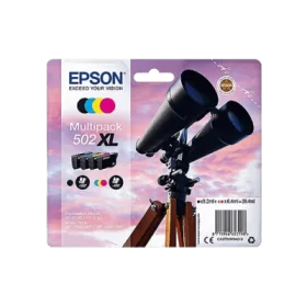 Epson 502XL Noire et Couleurs Pack de 4 cartouches originales - haute capacité