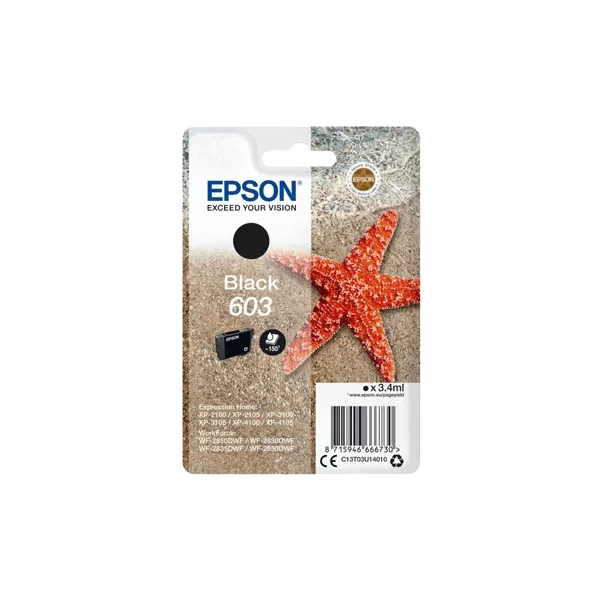cartouche d'encre originale Epson 603 Noir - C13T03U14010