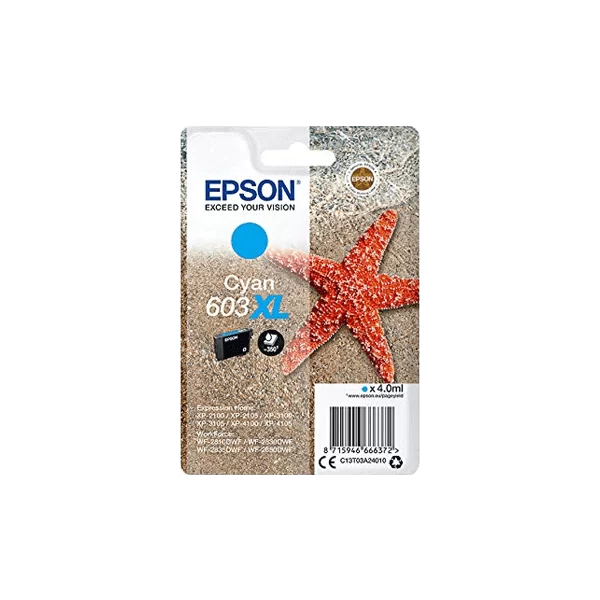 Cartouche d'encre originale Epson 603XL Cyan - C13T03A24010