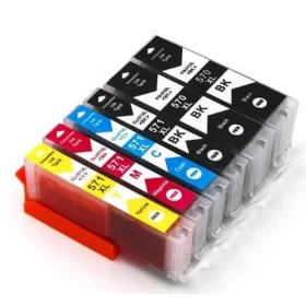 Cartouches encre Compatible Canon PGI-570/CLI-571 XL - Lot de 6