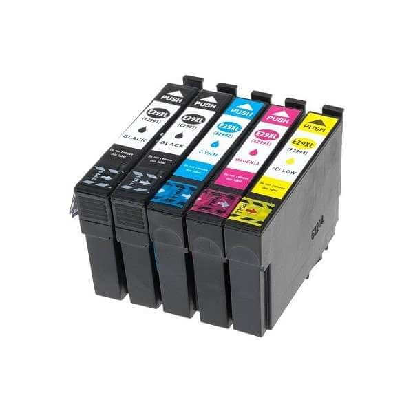 cartouches encre compatibles Epson T2996 - pack de 5 - Noir et Couleurs