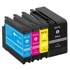 Pack HP932/933  XL (Noire + Couleurs)  Cartouches Remanufacturées Grande Capacité  UPRINT