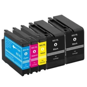 Pack HP 932/933  XL (Noire + Couleurs)  Cartouches encre compatibles Grande Capacité  