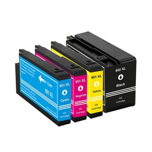 Pack de 4 Consommables D'encre Compatible HP 950-951 XL