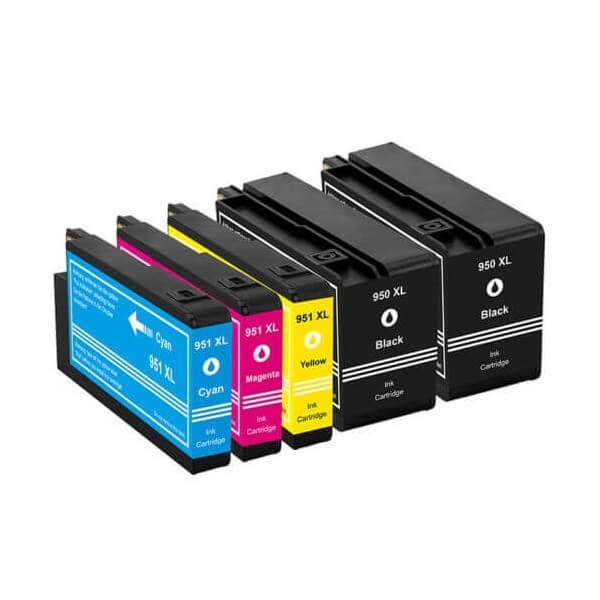 HP 950XL 951XL cartouches d'encre compatibles - Lot de 5 - k2print