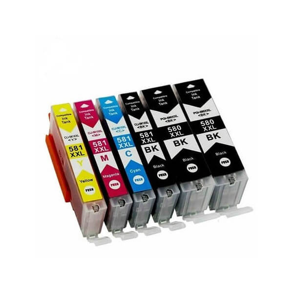 ENCRE4U - Cartouches d'encre compatibles Canon 580 et 581 XXL ( Pixma TR et  TS )