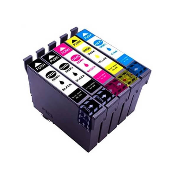 Epson 502 XL Noir - Couleurs - Cartouches d'encre compatibles - pack de 5  (2x17ml + 3x14ml) pas cher