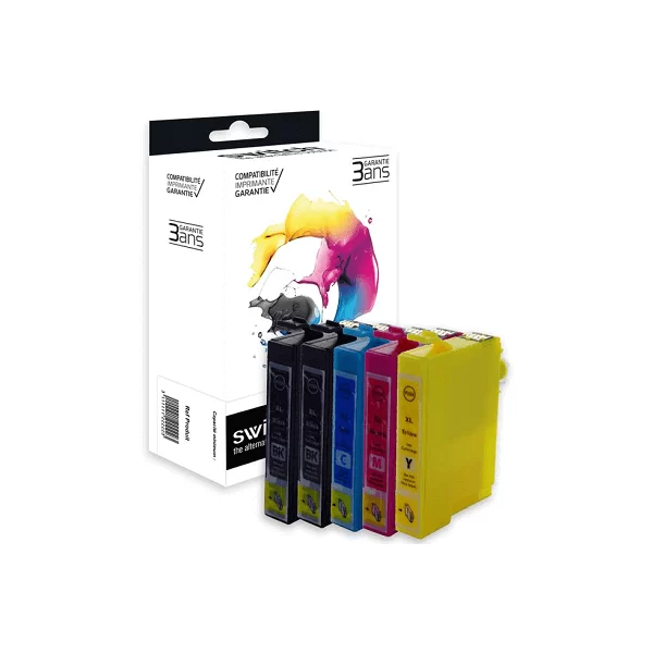 Epson T1816XL, 18XL  Pack de 4 cartouches encre Marque SWITCH