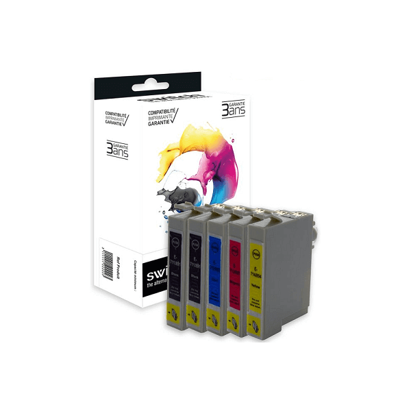 Epson T0712 Jaune Cartouche Compatible Premium - Switch