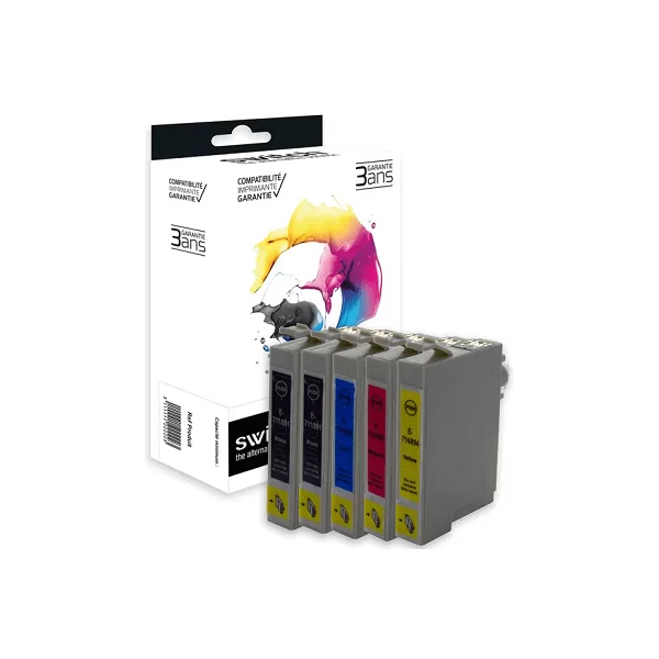 Epson T0712 Jaune Cartouche Compatible Premium - Switch