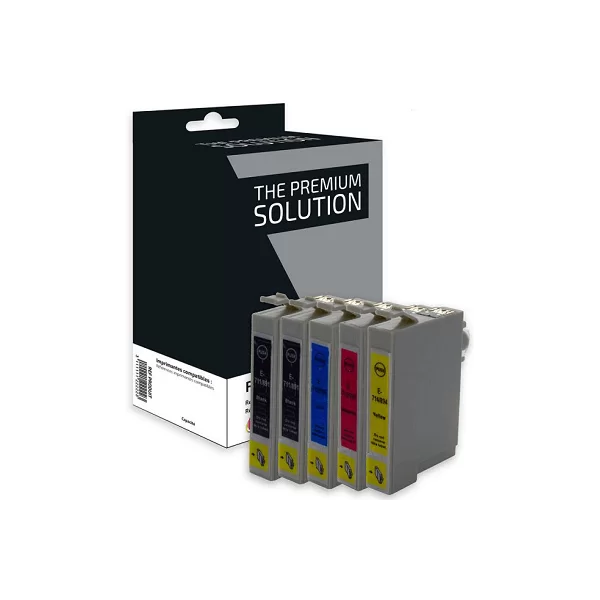 Multipack Epson T0715 (Noire+Couleurs)  Cartouches Compatibles Premium