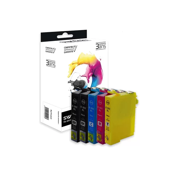 Cartouche d'encre compatible Epson 502 XL jaune