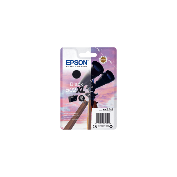 Epson 502 Cartouche d'encre Noir origine C13T02V14010