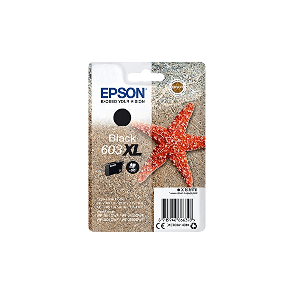 Epson 603XL Noir cartouche d'encre originale C13T03A14010