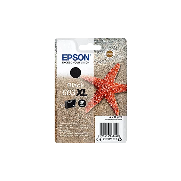 Epson 603XL Noir cartouche d'encre originale C13T03A14010