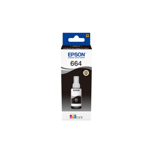 Bouteille d'encre Ecotank noire compatible Epson T6641