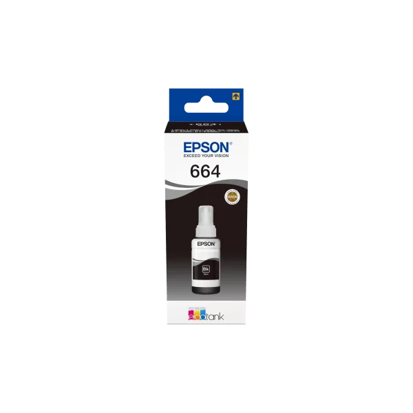 Bouteille d'encre Ecotank noire compatible Epson T6641