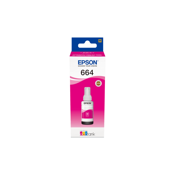 Bouteille d'encre Ecotank Origine Epson T6643 Magenta