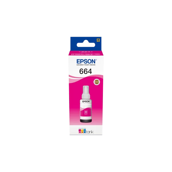 Bouteille d'encre Ecotank Origine Epson T6643 Magenta