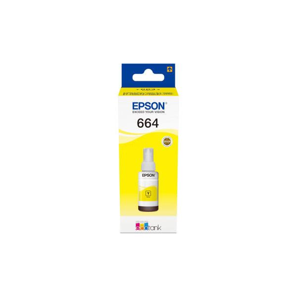 Bouteille d'encre Ecotank Origine Epson T6644 Jaune