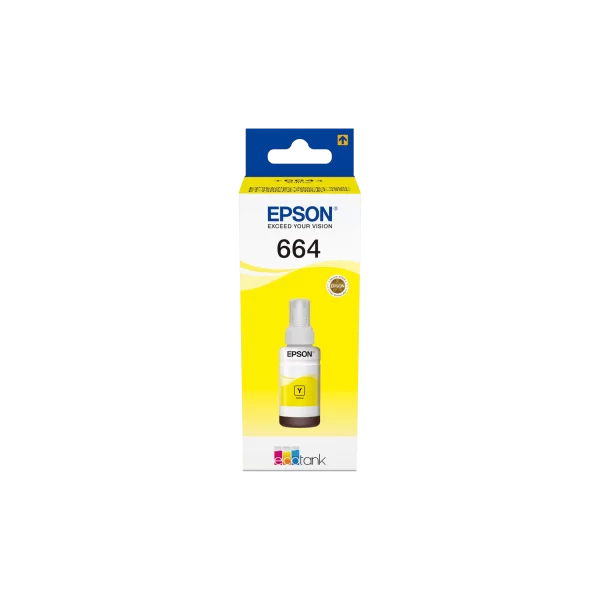 Bouteille d'encre Ecotank Origine Epson T6644 Jaune