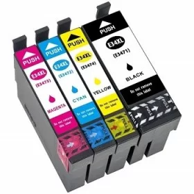 Epson 34XL  pack 4 Cartouches compatibles