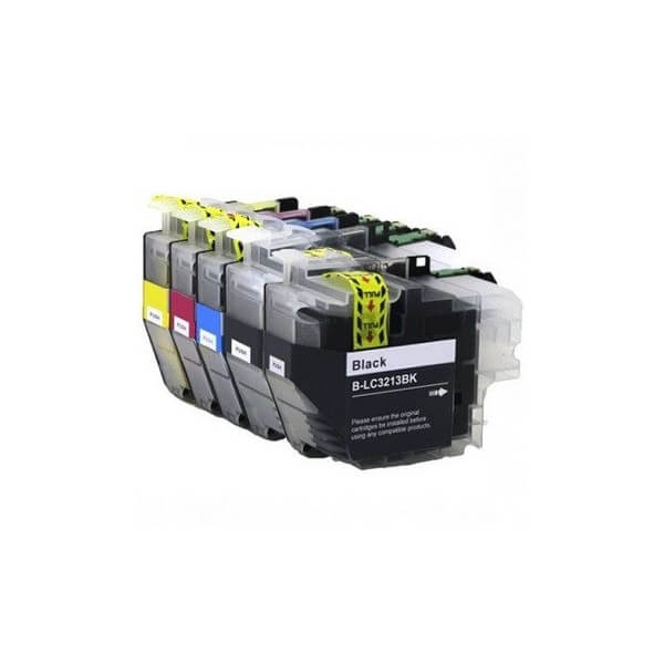 Brother LC3213 XL  - Pack  Cartouches encre Compatibles Grande Capacité + 1 Noir