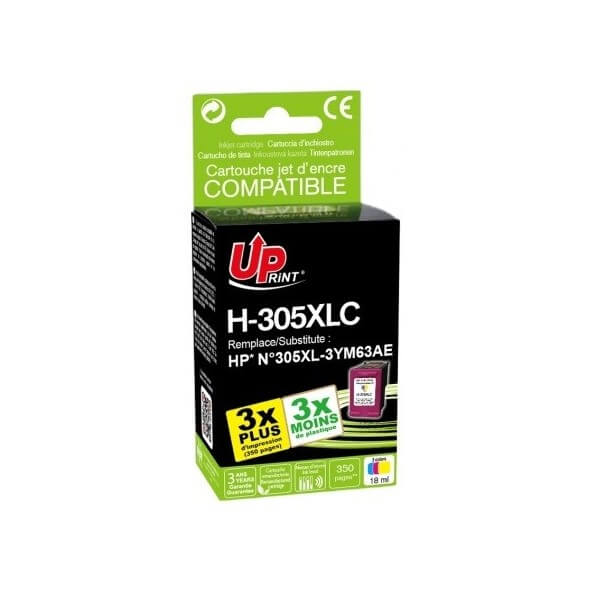 HP 305 XL Couleur Cartouche remanufacturée TRÈS HAUTE CAPACITÉ - UPrint -  k2print