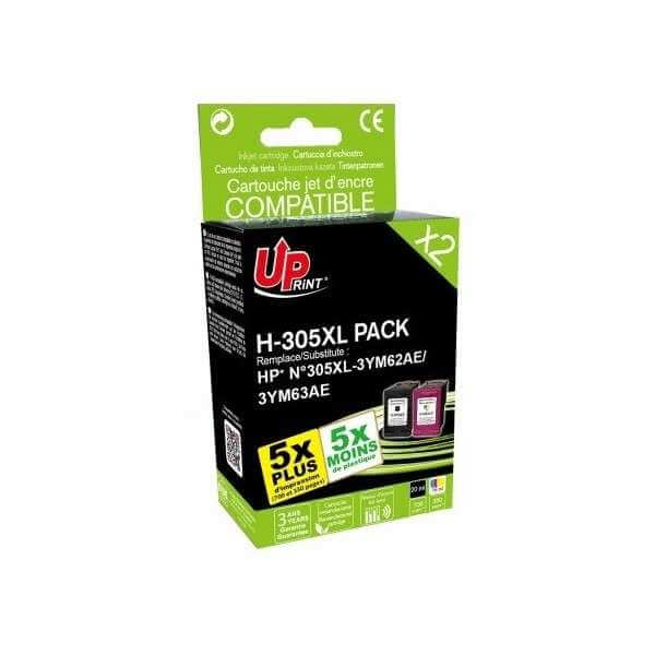 Pack Cartouche compatible HP 305XL Noire Couleur - XL