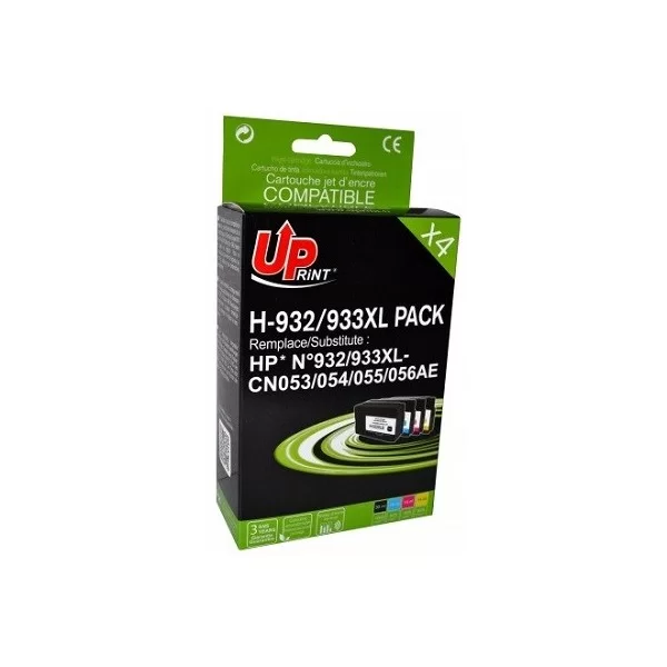 Pack HP 932/933  XL (Noire + Couleurs)  Cartouches encre compatibles Grande Capacité  