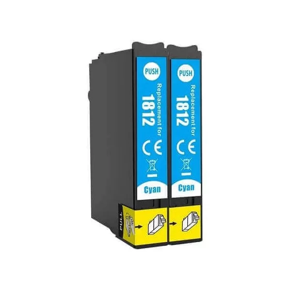 Compatible Epson 18XL   T1812  Cyan, Cartouche d'encre  Premium Grande Capacité 