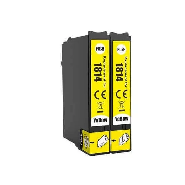 Compatible Epson 18XL  T1814    Jaune  Cartouche d'encre  Premium  Grande Capacité 