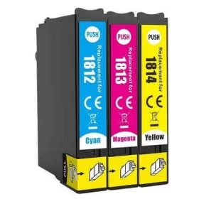 Pack de 4 cartouches compatibles Epson T1815-18 XL Noir et Couleurs