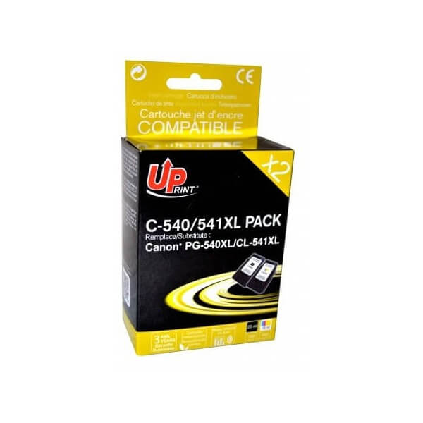 Pack Canon PG-540XL CL-541XL (Noir + Couleurs) - Cartouches d'encre compatibles Premium marque Switch