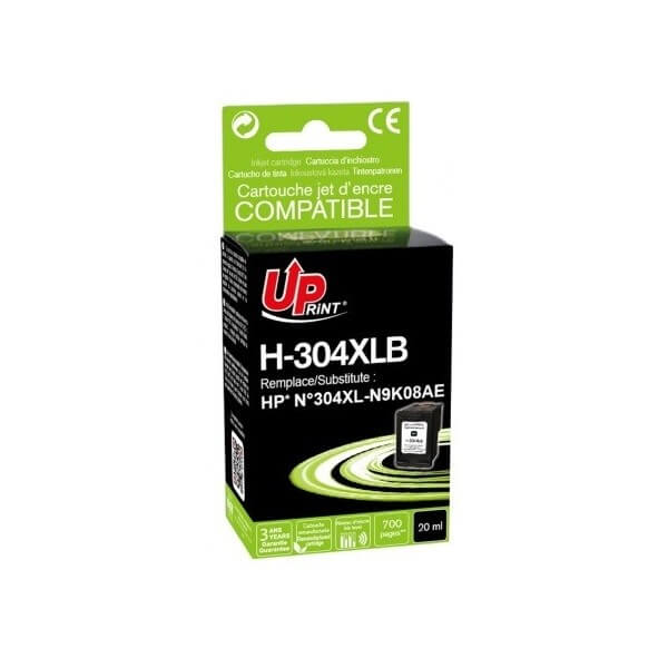 Compatible HP 304XL Noir Cartouche Remanufacturée Grande Capacité