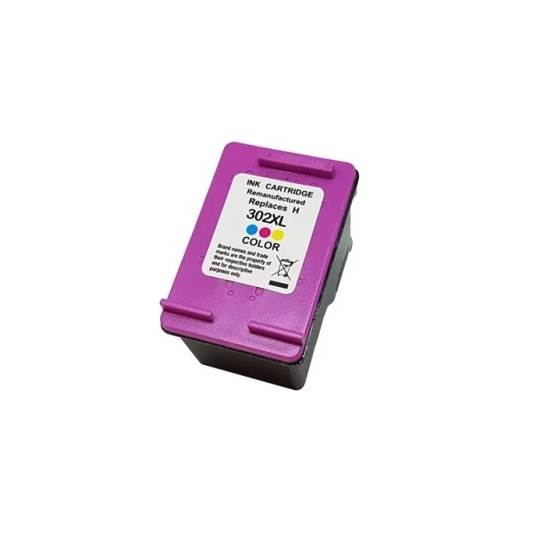 HP 302XL  Couleur  Cartouche  Remanufacturée   Grande Capacité