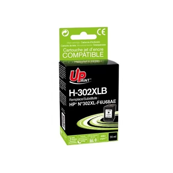 HP 302XL Noir  Cartouche Remanufacturée Grande Capacité