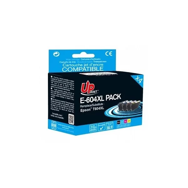 Epson 604XL cartouche d'encre compatibles - Marque UPrint - pack de 4 ( 8.9ml + 3x4ml )