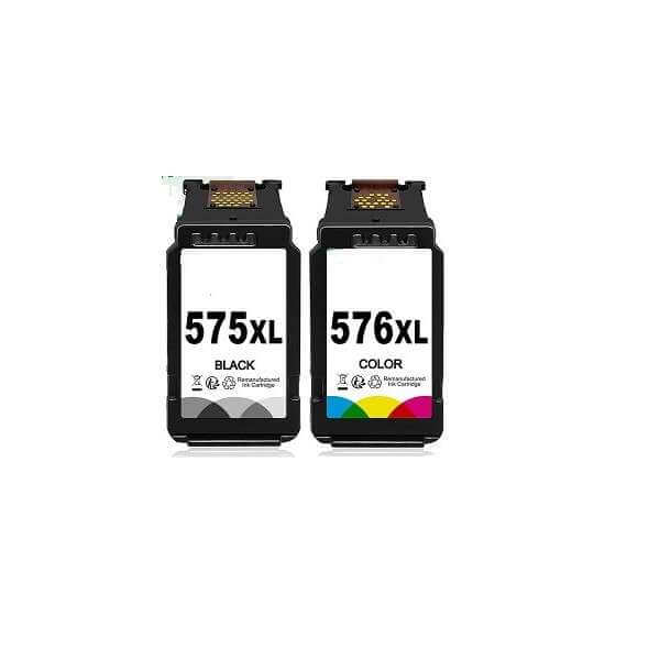 Canon 575XL 576XL Cartouches d'encre compatibles - pack noir-couleur grande  capacitéé - k2print
