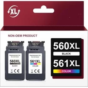 Canon PG-560XL/CL-561XL - Pack 2 Cartouches d'encre compatibles